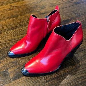 Rebecca Minkoff Leather Booties WMNS Size US 8.0